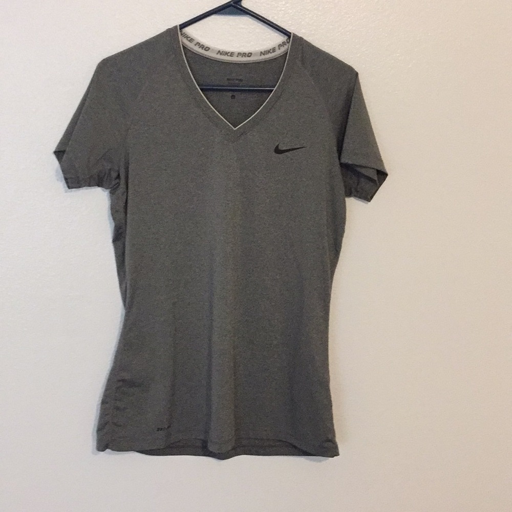 NIKE pro gray workout shirt